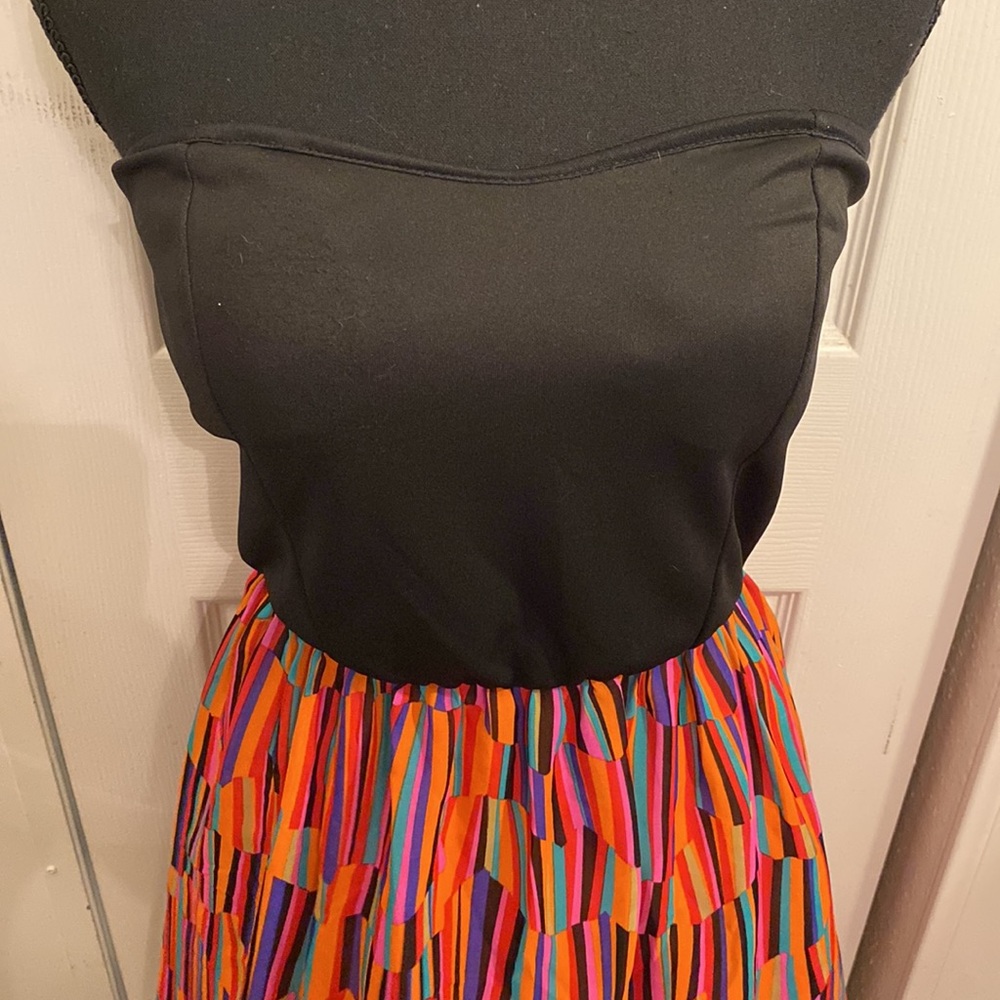 Women’s dress | small | multi-color | strapless - Picture 2 of 6